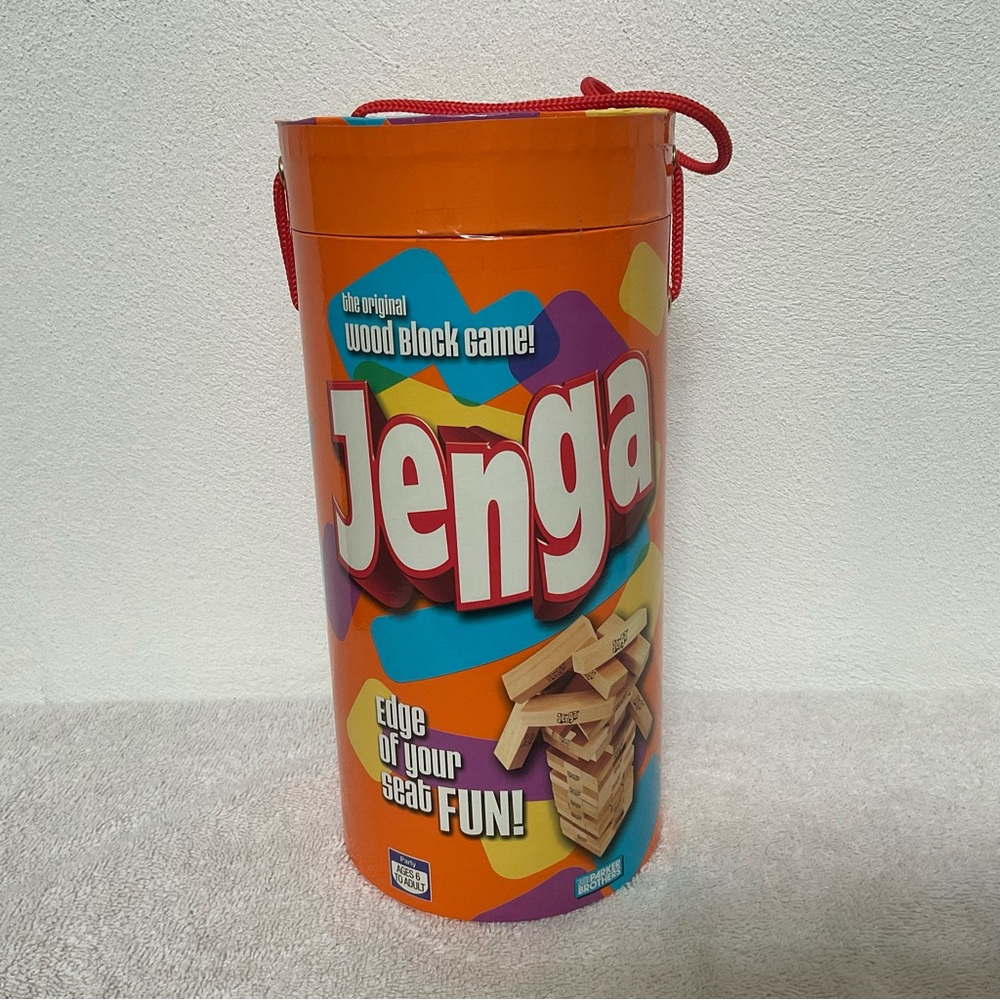 Jenga new family game night all ages Wooden building tower strategy portable